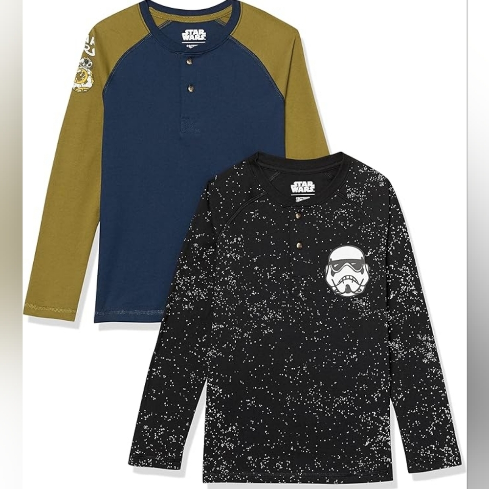 Star Wars Kids 2-Pack Long-Sleeve Henleys T-shirts